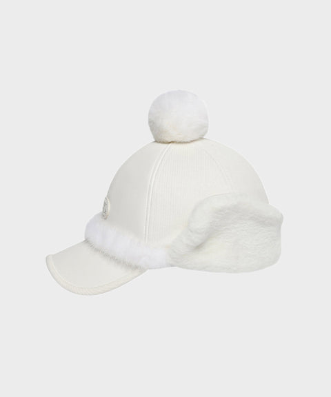 WideAngle: Co Fur Winter Cap L - Off-White