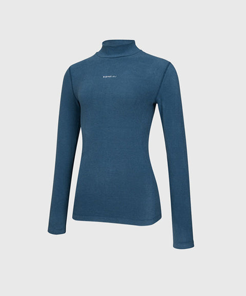 KANDINI Warm High-neck T-Shirt - Blue