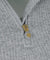 CREVE NINE: Field Half Zip-up Ribbed T-shirt - Gray