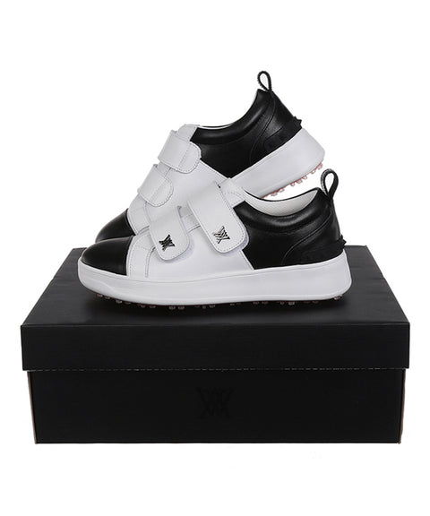 [Warehouse Sale] ANEW Golf: Women's Color Block Double Velcro Sneakers - Black