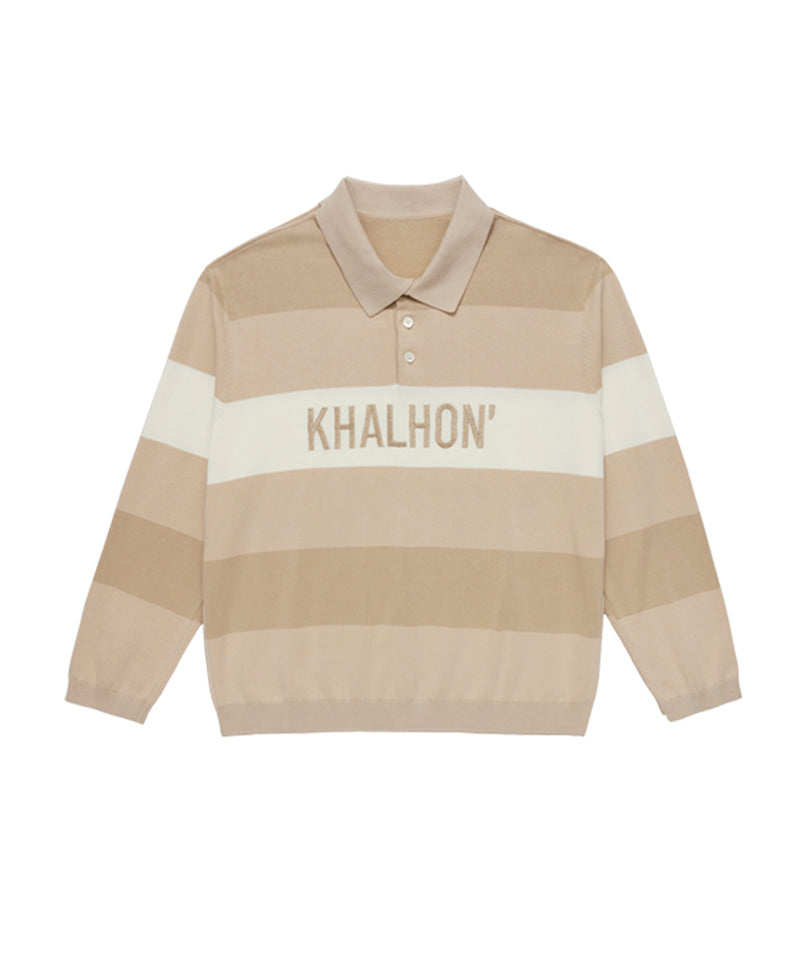 Men's Coastal Stripe Knit Polo