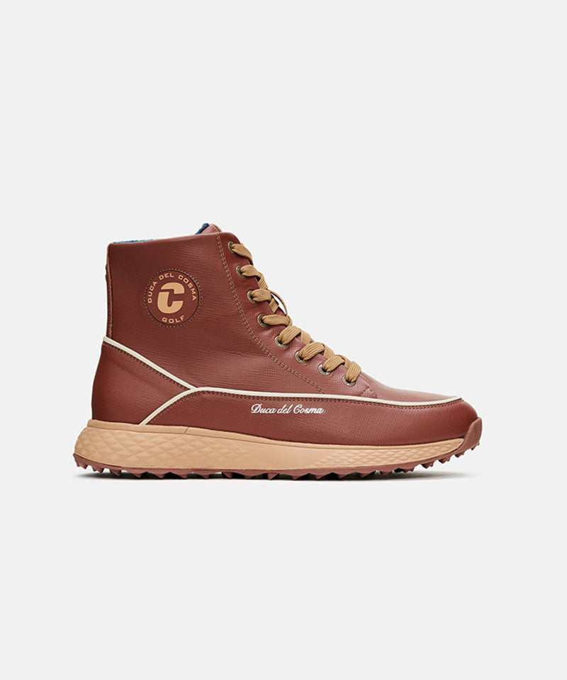 MEN'S Golf Shoes Prato - Cognac