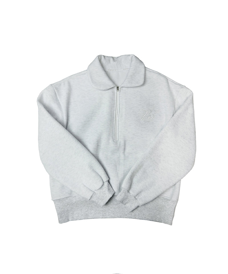 BENECIA 12 Flat Fleece Twill Man-To-Man - Melange Gray