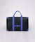 CREVE NINE:  Product Name Symbol Punching Boston Bag - Black Blue