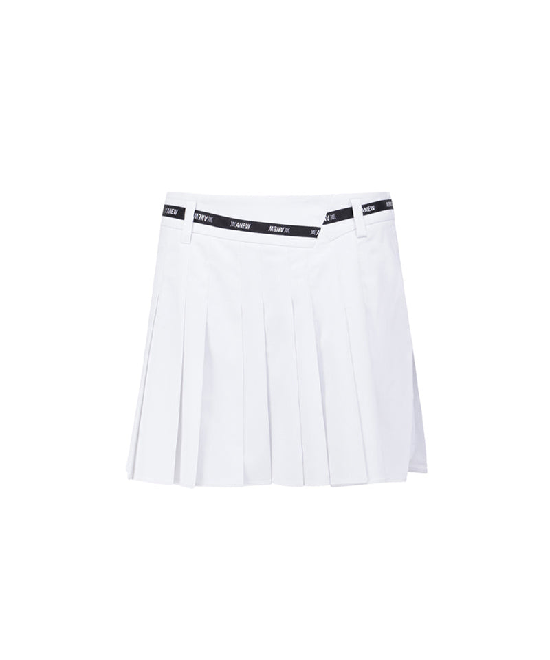 Anew Golf Women's SM Incision Pleated Half Pants - White