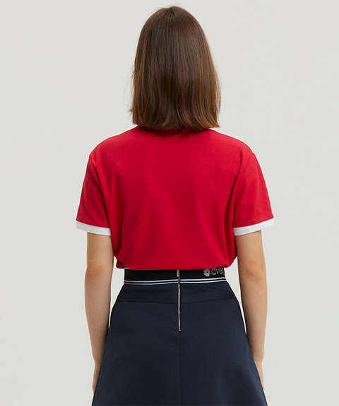 AVEN Soft Cool Polo Sky - Red