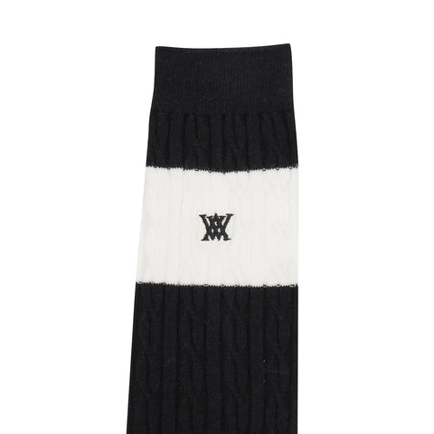 ANEW Golf Women Knitted Knee Socks - Black