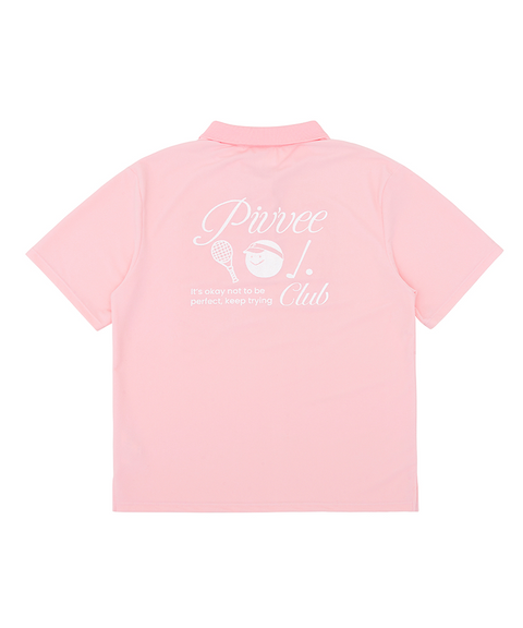 PIV'VEE Club Terry PK Shirt - Bubble Pink
