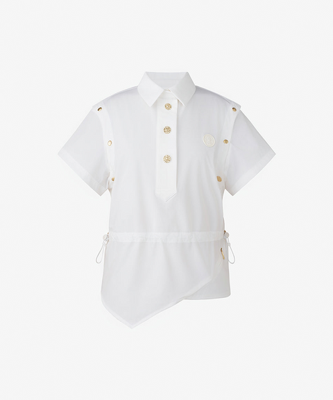GFJ Golf Women's Detachable Short Sleeve - White