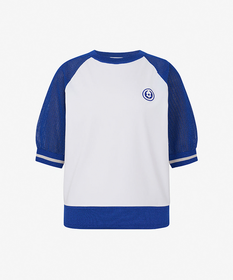 GFJ Golf Women's Hybrid Knit Top - Blue