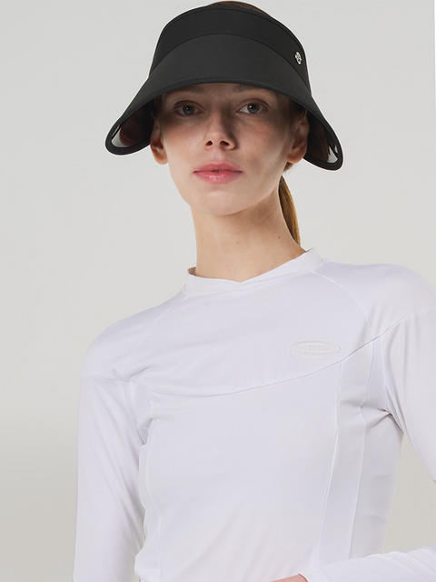 POSHERD Line Stretch Functional Top (UV CUT) - Off White
