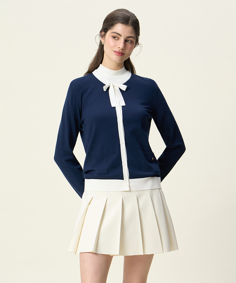 crank Ribbon Tide Knit Cardigan Navy CRANK Ribbon Tide Knit crank Ribbon Tide Knit Cardigan Navy CRANK Ribbon Tide Knit