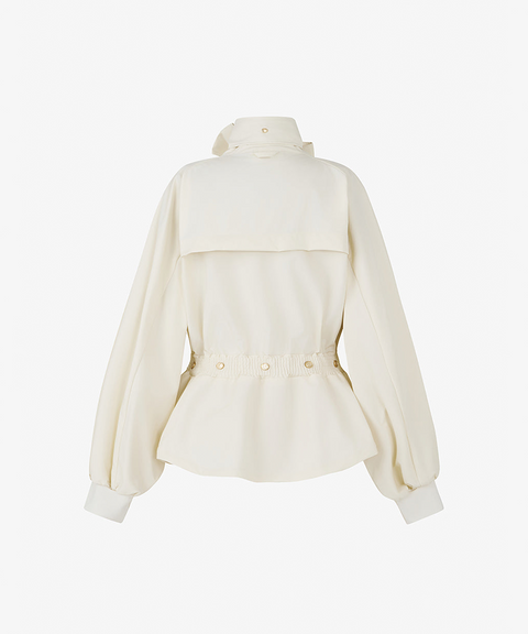 GFJ Golf Women's Ribbon Windbreaker - Ivory