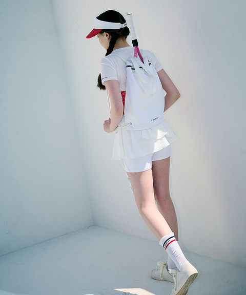 KANDINI Short Length Active Leggings - White