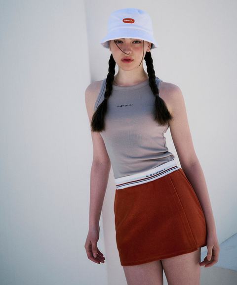 KANDINI Soft Rib Sleeveless - Ash Beige