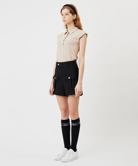 AVEN Two Pocket Short Pants - Black