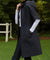 [Pre-Order 12/8] Haley Women's Long Length Embroidered Quilted One-Piece Jacket  - Black