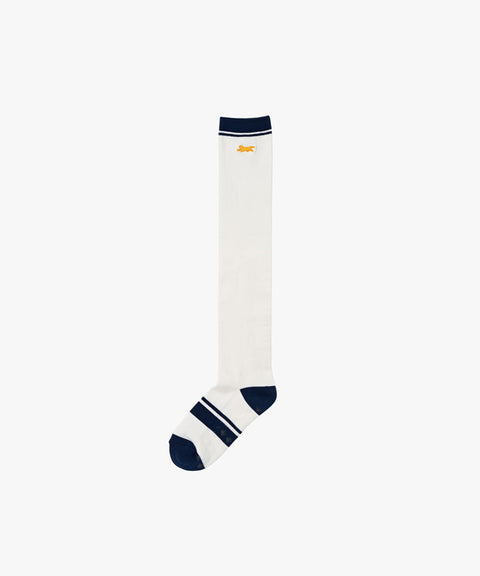 MCC Migo Stripe Knee Socks - Off-White