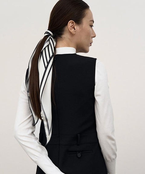 Anell Golf Paris Silk Scarf - Cream