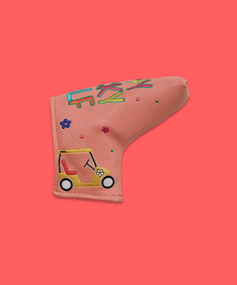 MACKY Golf: Happy Straight Putter Cover - Coral