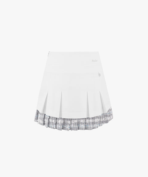 FAIRLIAR Maria Kent Tweed Skirt - White