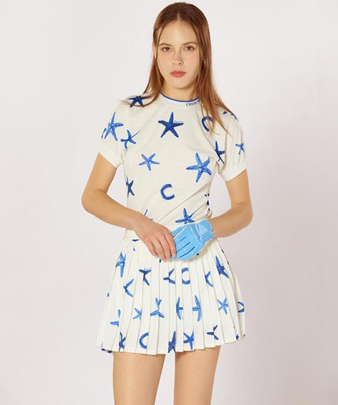 CREVE NINE: Marine Star Cooling Round Tee - 2 Colors