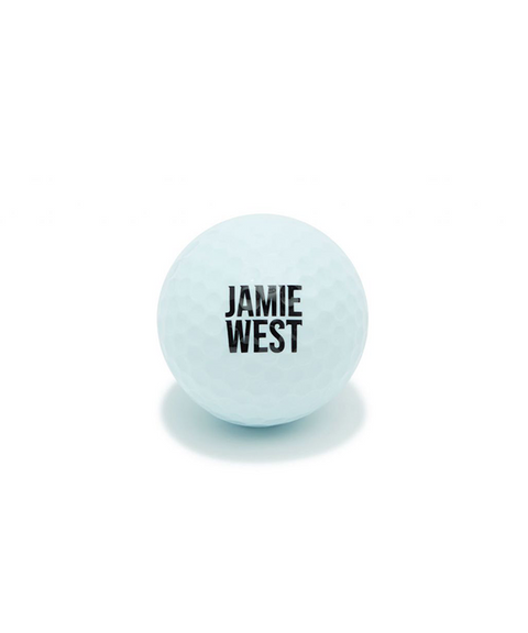 Jamie West 3PC Urethane Cover Golf Ball (Dozen)