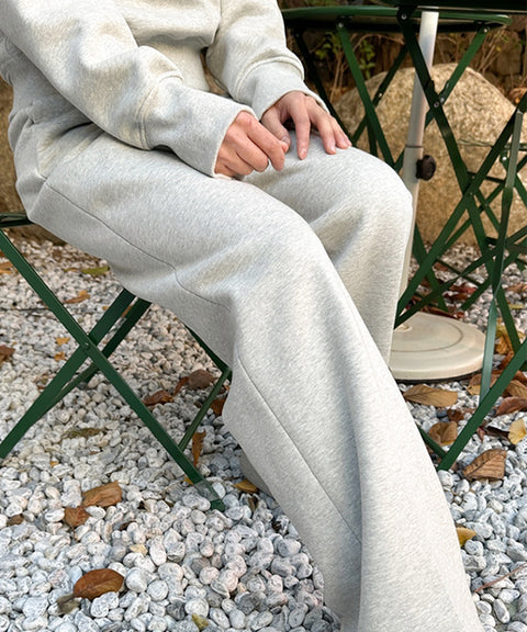 AVEN Straight Fit Sweatpants - Melange Gray