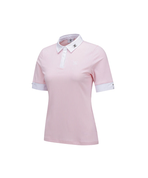 ANEW Golf Women's SM Half Sleeve Short T-Shirt - Light Pink