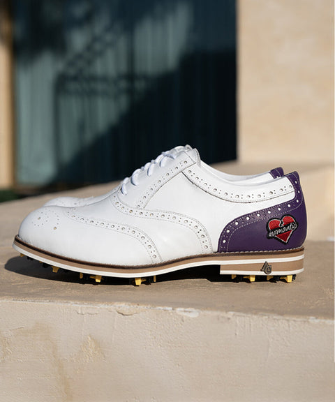 ALL CLASSIC Golf Normantic Noble Wingtip Classic Golf Shoes - Purple 2
