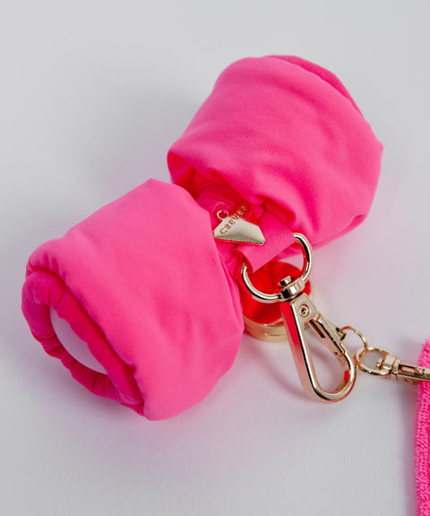 CREVE NINE: Ribbon Towel Ball Case - Pink