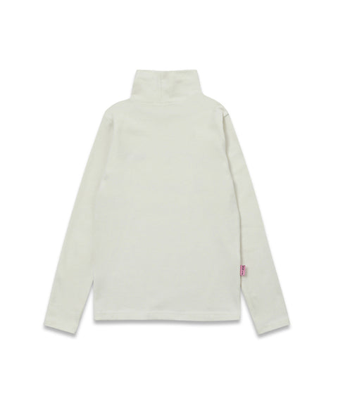 MACKY Golf: Long Neck Layer T-shirt - White