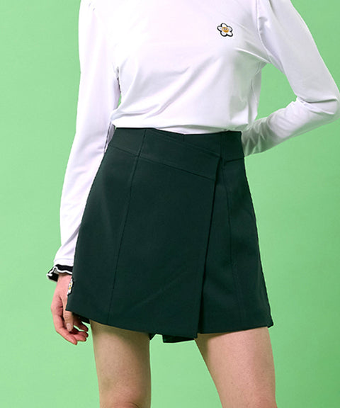 MACKY Golf: Eilie Wrap Skirt Pants - Green
