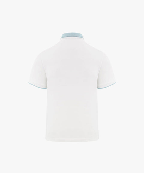 FAIRLIAR Men's Color Combination Collar T-Shirt  - White