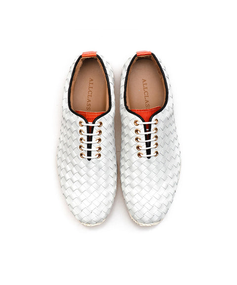 ALL CLASSIC Golf Intreciano Modern Classic Golf Shoes - White