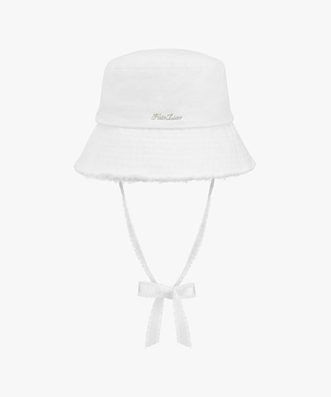 FAIRLIAR Ferra Logo All-Full Bucket Hat - White