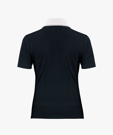 FAIRLIAR Lace Point Collar T-Shirt - Black
