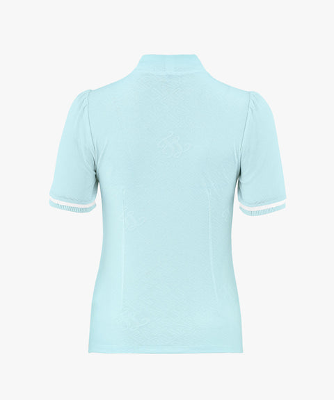 FAIRLIAR Ferrara Jacquard Turtleneck T-Shirt - Mint