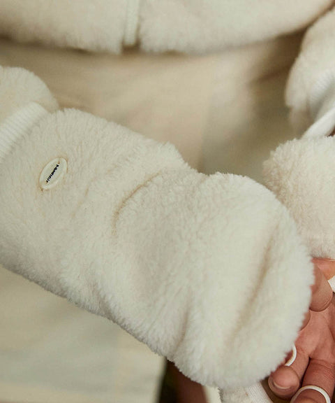 KANDINI Teddy Fleece Hand-Warmer - Ivory