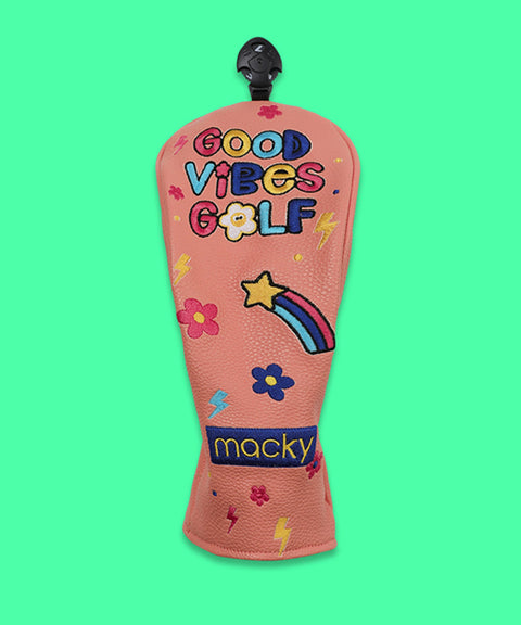 MACKY Golf: Good Vibe Wood Cover - Coral