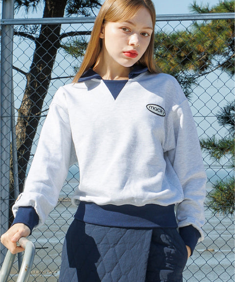 MACKY Golf: Sporty max Sweatshirt - Light Gray