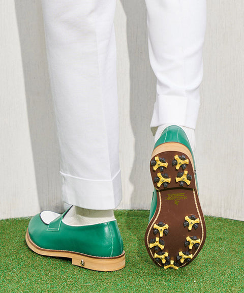 ALL CLASSIC Golf Noble Penny Loafer Classic Golf Shoes - Green