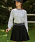 Haley Women's Pintuck Banding Flare Skirt - Black