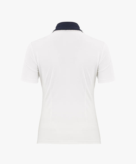 FAIRLIAR Lace Point Collar T-Shirt - White