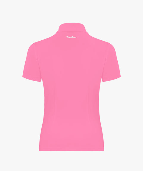 FAIRLIAR Heart Symbol Performance T-Shirt - Dark Pink
