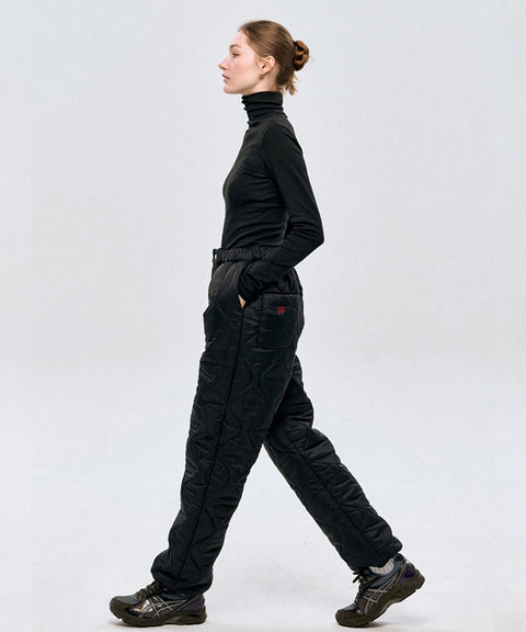 LE SONNET Quilted Pants - Black