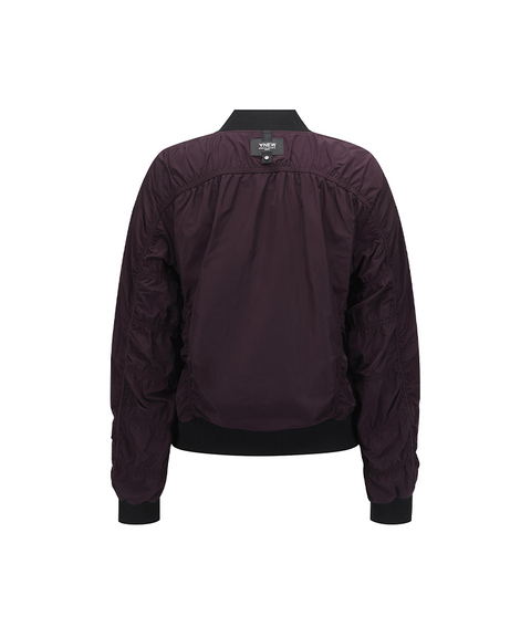 Women's FA Signature MA-1 Jacket - Burgundy