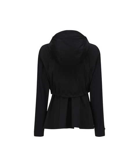Women's FA Mid Legth Hooded Jacket - Black