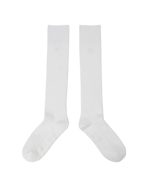 Women's Logo Point Knee Socks - Off White