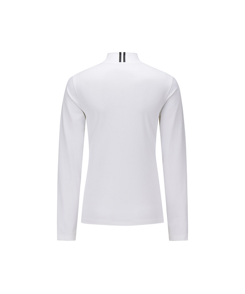 Women's FA Essential High Neck Baselayer - White
